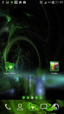 Green Flame GO theme android App screenshot 3