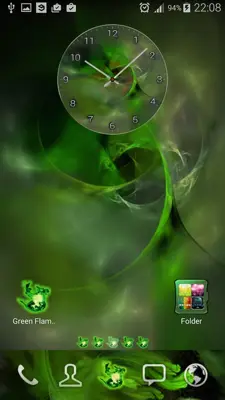 Green Flame GO theme android App screenshot 7